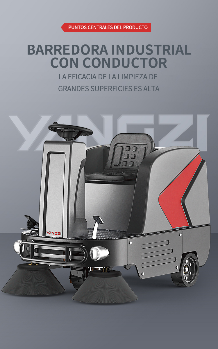 Yangzi S5 Barredora eléctrica_Lavadora de suelos_ Empuje manual