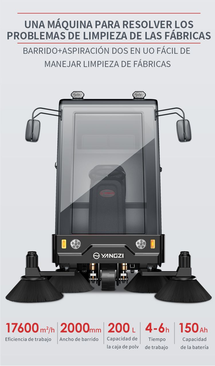 Yangzi S10 barredora de suelo industrial con conductor(图3)