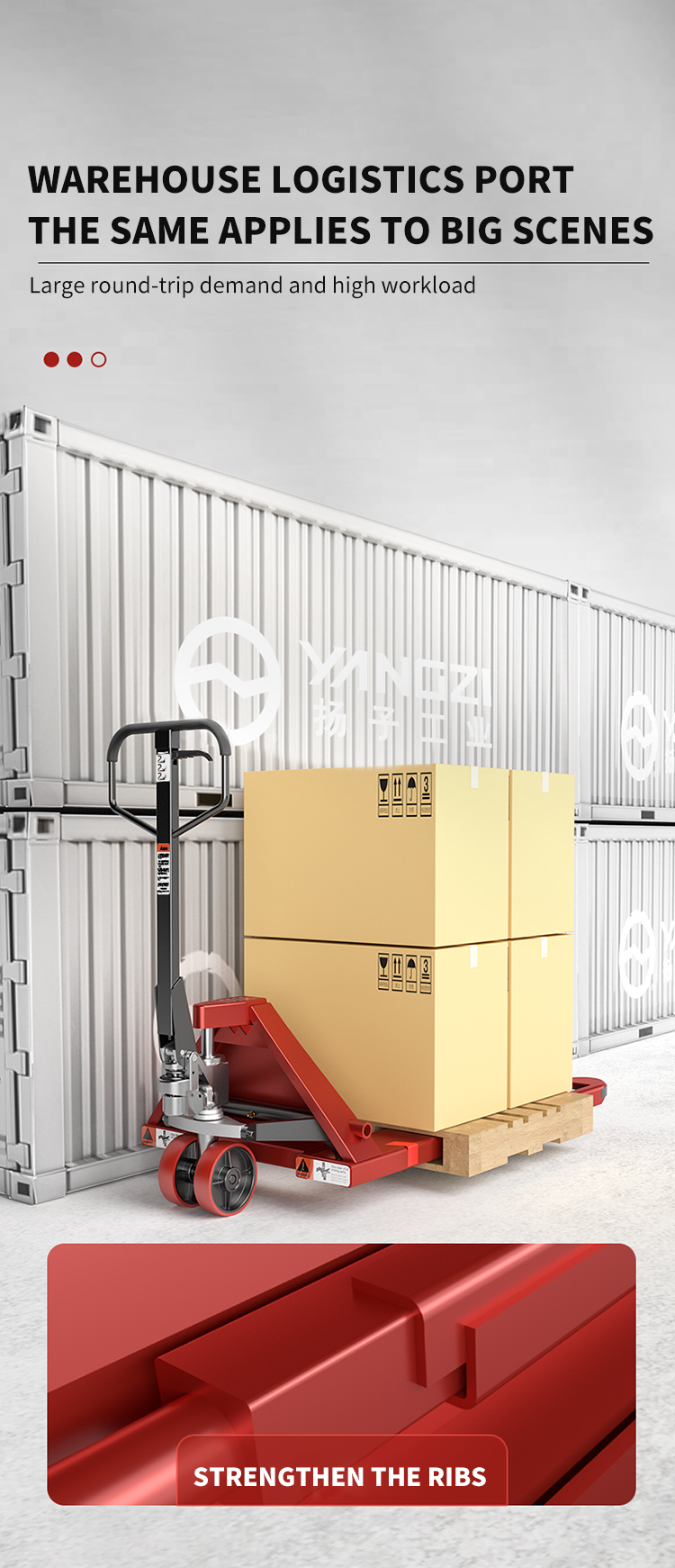 Yangzi Manual Lifting Hydraulic Forklift Hand Pallet Truck Jack(4)