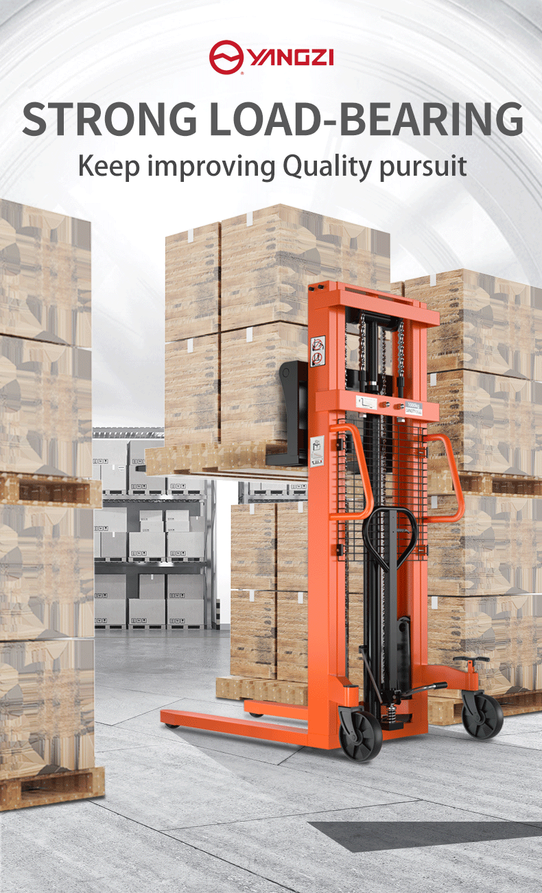 Yangzi Hand Pallet Jack Truck Manual Hydraulic Stacker Forklift(1)