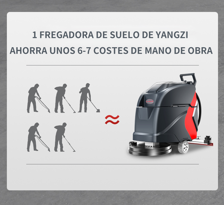 Yangzi GX1 fregadora pequeña de suelo eléctrica con conductor a pie(图11)