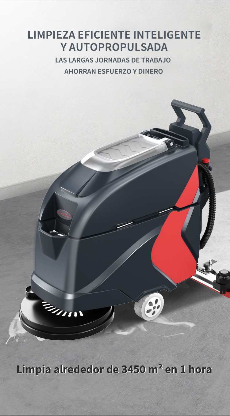 Yangzi GX1 fregadora pequeña de suelo eléctrica con conductor a pie(图10)